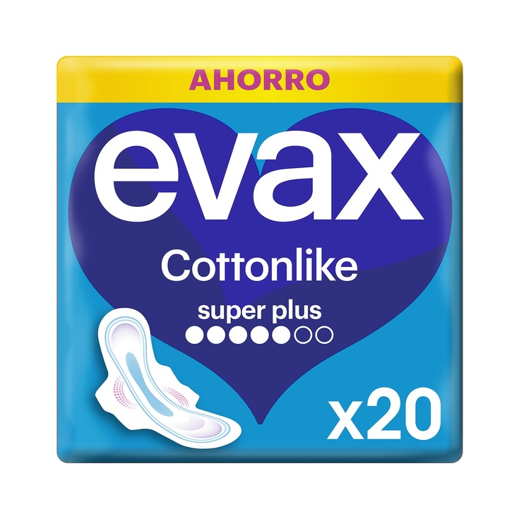  Compresa con alas super plus bolsa 20 unidades