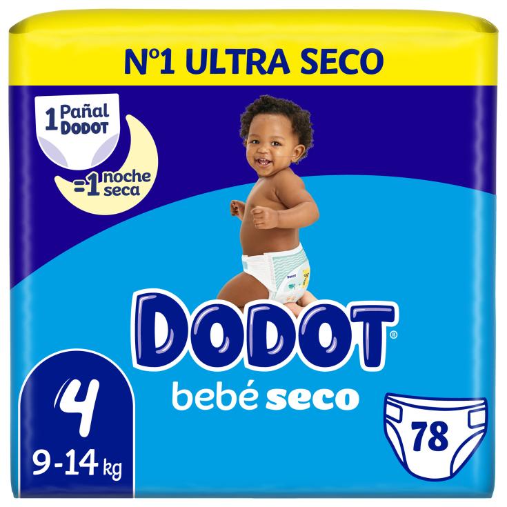 Pañales bebé seco Talla 4 Dodot - 78 uds