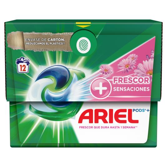 Detergente cápsulas all in 1 sensaciones Ariel - 12 lavados