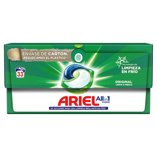 Cápsulas detergente Todo en 1 Ariel - 33 lavados