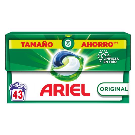Detergente cápsulas all in 1 original - Ariel - 43 lavados