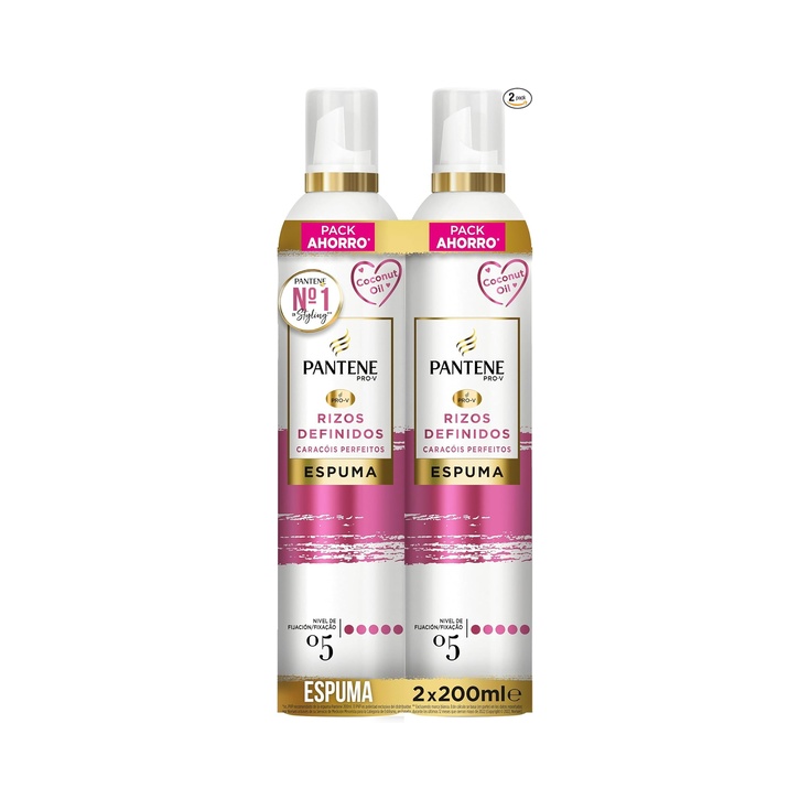 PANTENE ESPUMA RIZOS DEFINIDOS 2x200 ML