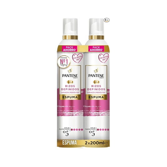 PANTENE ESPUMA RIZOS DEFINIDOS 2x200 ML