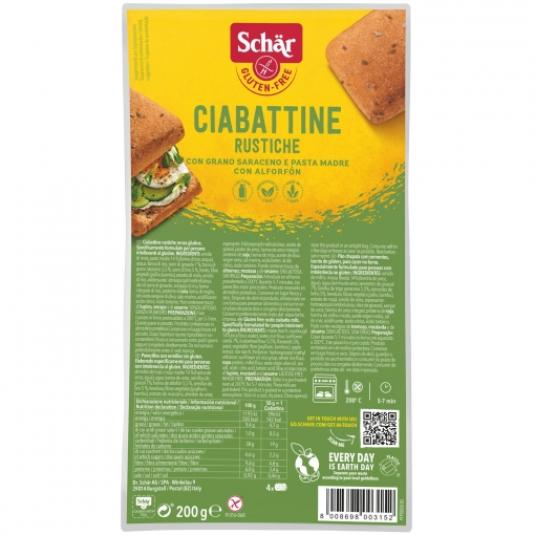 Ciabattine rústica - Schär - 200g