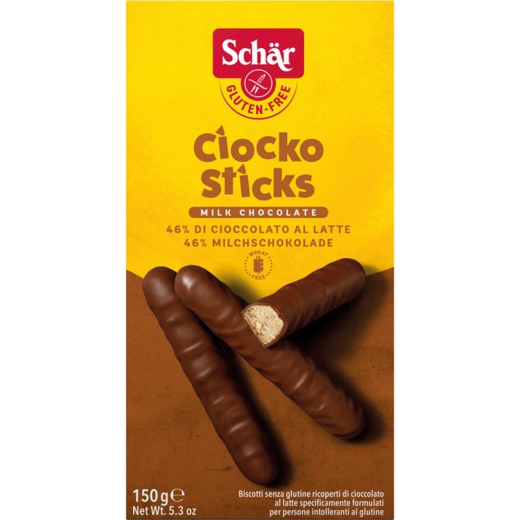 Ciocko Sticks galletas bañadas con chocolate Schär - 150g