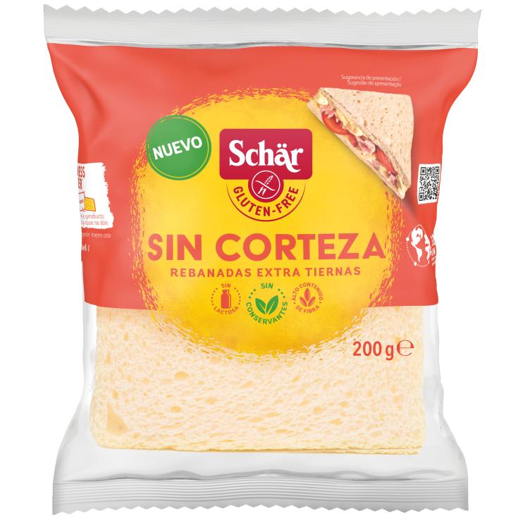 Pan de molde sin corteza sin gluten - 200g