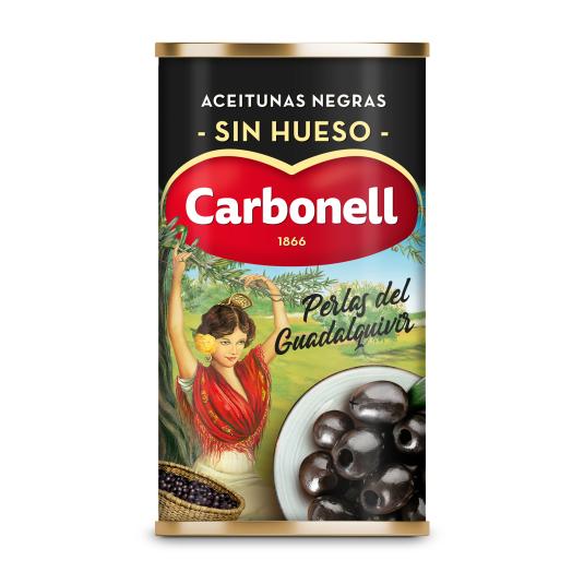 Aceitunas negras sin hueso - Carbonell - 150g
