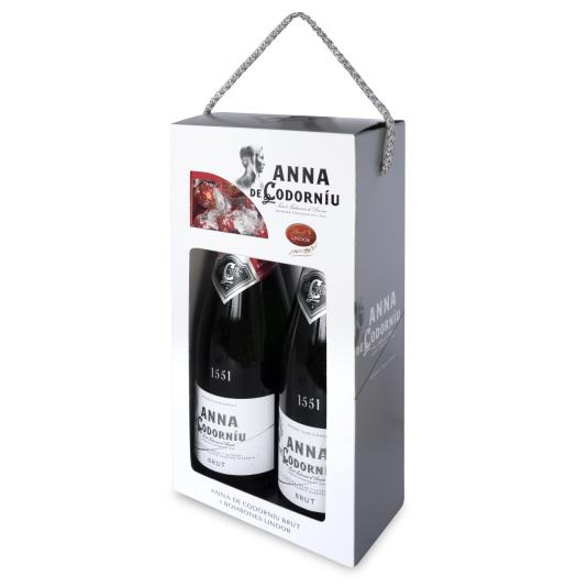 Cava brut Anna Codorniu 2x75cl + bombones Lindt Lindor