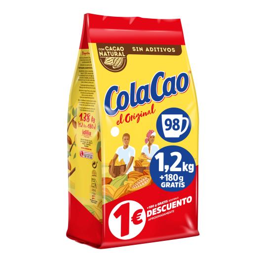 Cacao en Polvo Original - ColaCao - 1,2kg + 180g