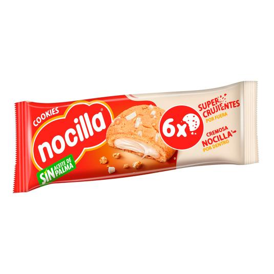 Cookies rellenas Nocilla blanca 6 galletas