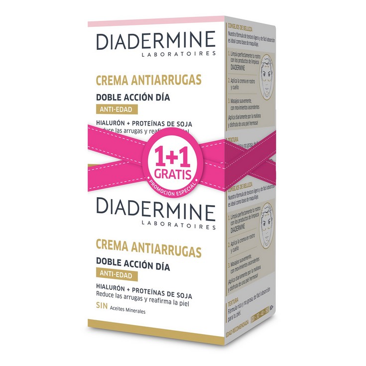 Crema antiarrugas acción día Diadermine - 2x50ml