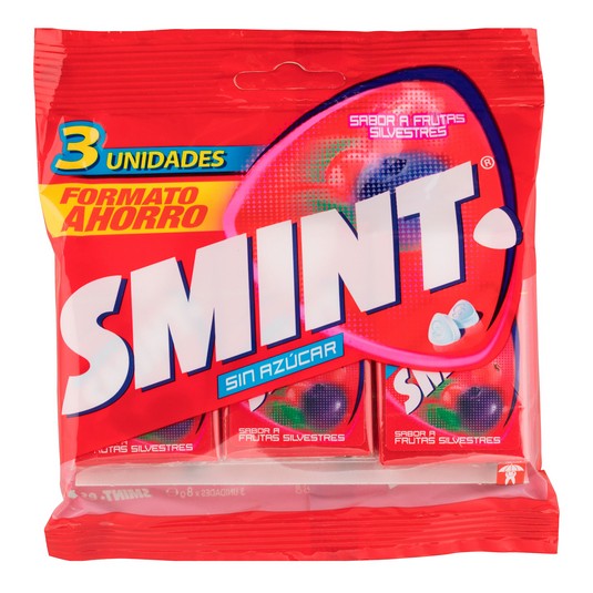 Caramelos frutas del bosque - Smint - 3x24g