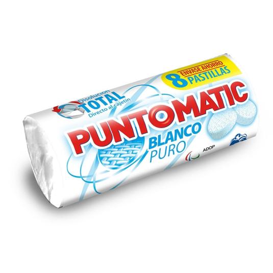 Detergente Blanco en Pastillas Puntomatic - 8x31g