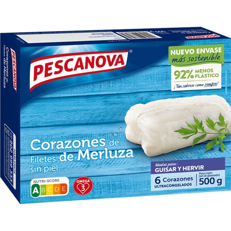 Corazones de Filete de Merluza Pescanova - 500g