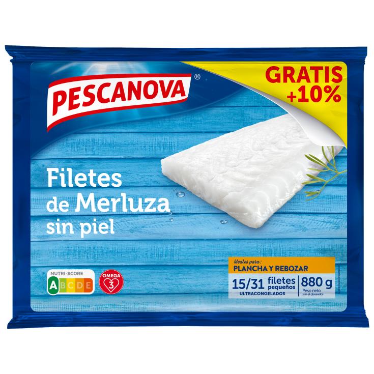 Filetes de Merluza sin Piel 400g Filetes de Merluza sin Piel 400g