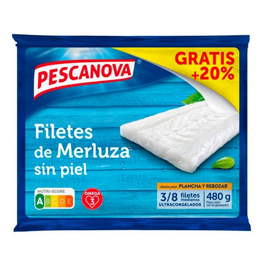 Filete de merluza sin piel Pescanova - 480g