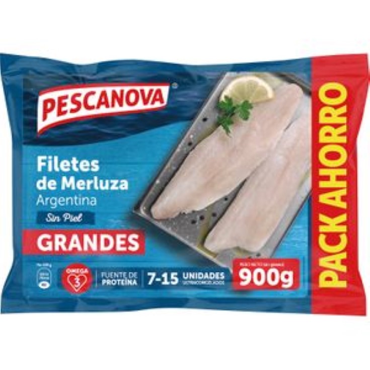 Filete de merluza sin piel Argentina Pescanova - 900g