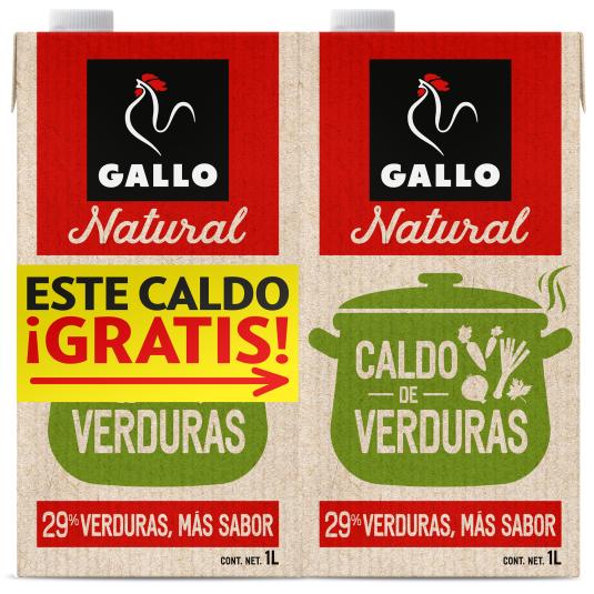 Caldo de verduras Gallo - 2x1l