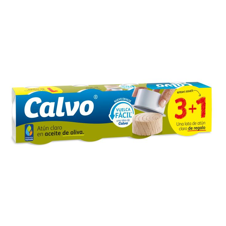 Atún Claro en Aceite de Oliva Vuelca Fácil - Calvo - 3x65g