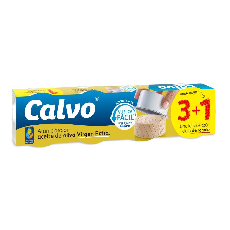 Atún Claro en Aceite de Oliva Virgen Extra - Calvo - 4x65g