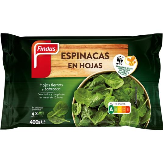 Espinacas en Hojas 400g