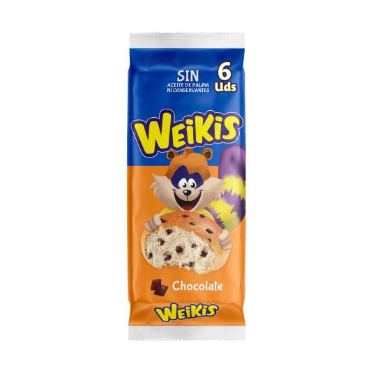 Weikis de Chocolate 6 uds 240g