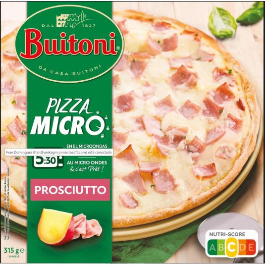Pizza Micro Prosciutto 315g
