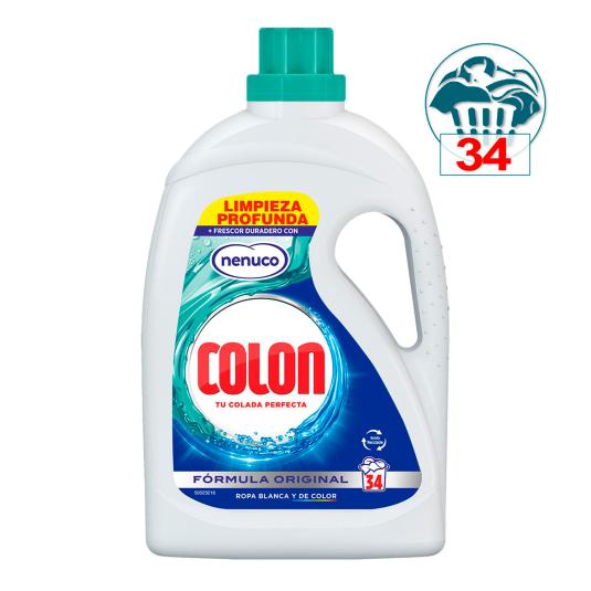 Detergente Líquido Concentrado Nenuco - Colon - 34 Lavados