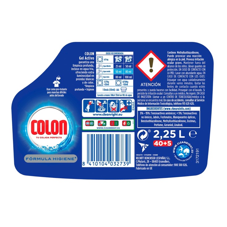 Detergente Líquido Azul 45 lavados