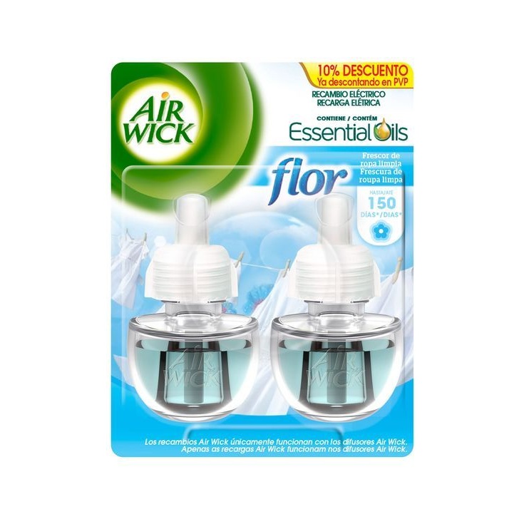 Recambio Para Ambientador Eléctrico Air Wick Duplo Flor 19ml
