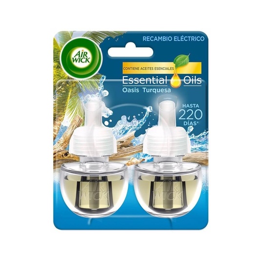 Air-Wick Ambientador Eléctrico Recambio Oasis 2 X 19 Ml