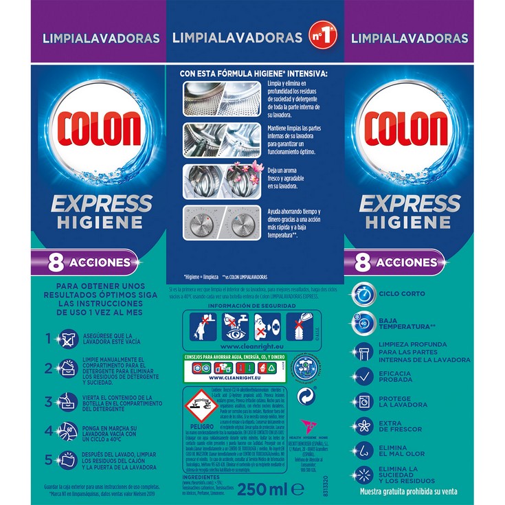 Limpia lavadoras Colon - 250ml