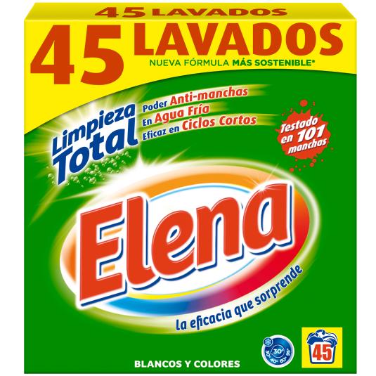 Detergente polvo - Elena - 45 lavados