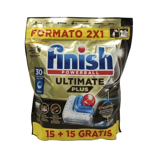 Finish lavavajillas powerball 15+15 u. Ultimate plus cyclesy
