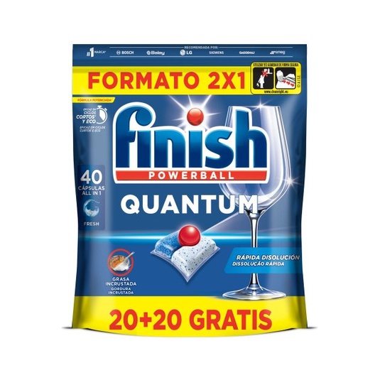 Finish Lavavajillas Maquina Caps (20+20)
