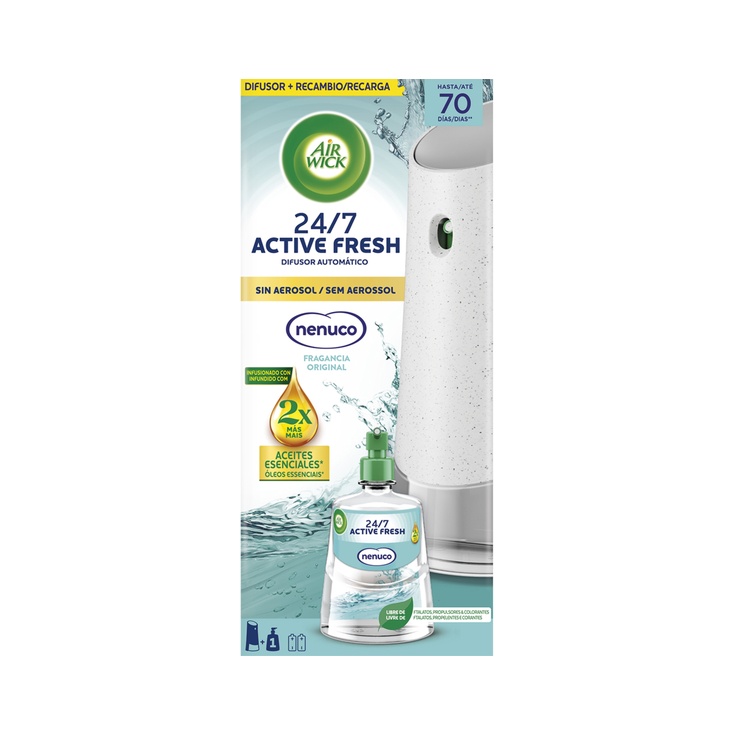 AMBIENTADOR DISFUSOR AUTOMÁTICO ACTIVE FRESH SIN AEROSOL