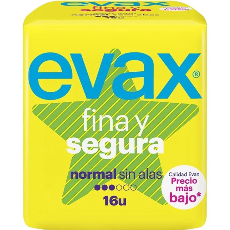 Compresas Fina y Segura Normal - Evax - 16 uds