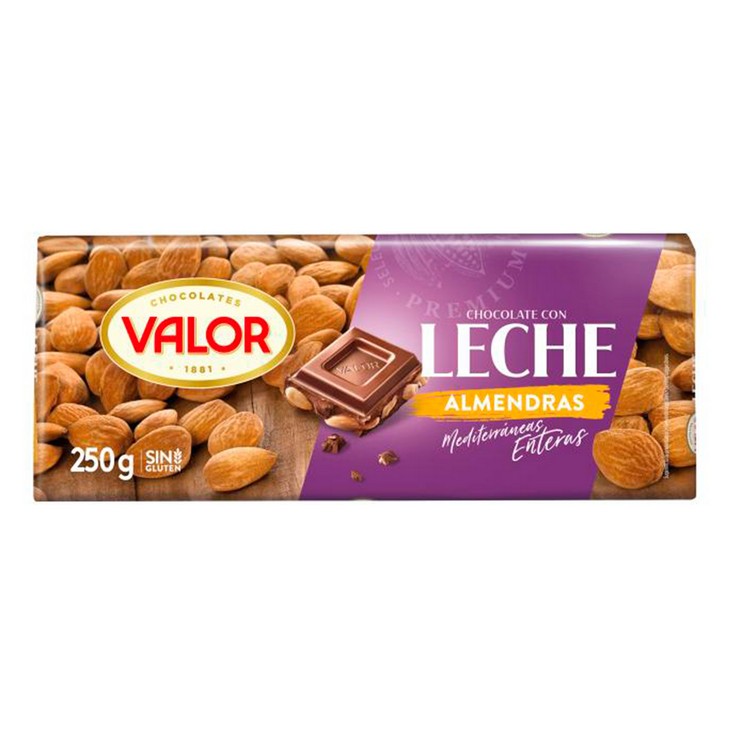 Chocolate con leche y Almendras 250g