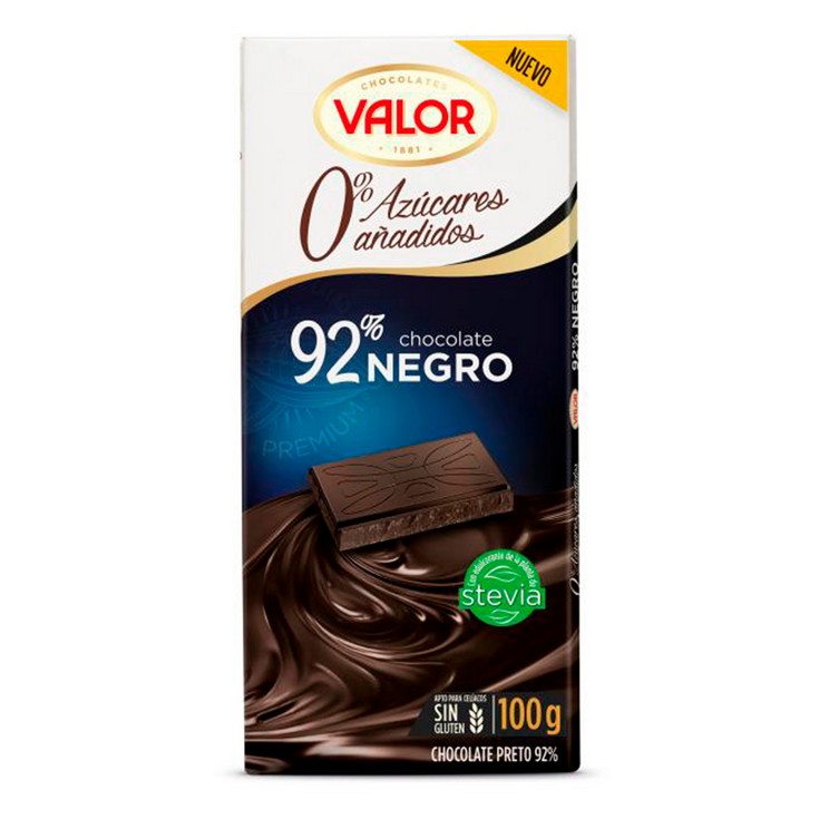 chocolate 92% negro, 170g - El Jamón