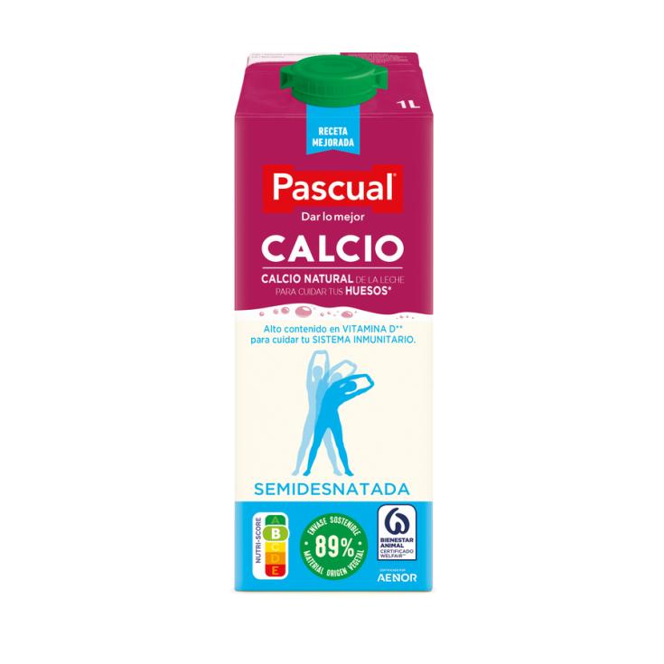 Leche Semidesnatada Calcio - Pascual - 1l