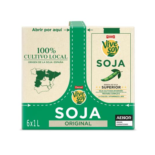 Bebida de soja Original 6x1l
