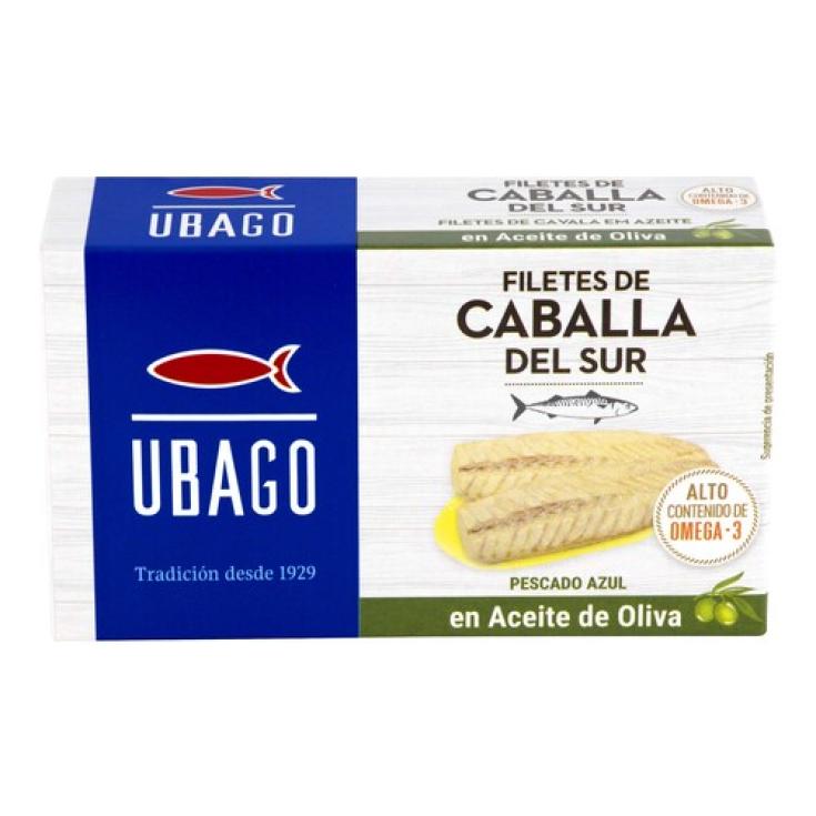 Filetes de Caballa del Sur en Aceite de Oliva - Ubago - 85g Filetes de Caballa del Sur en Aceite de Oliva - Ubago - 85g