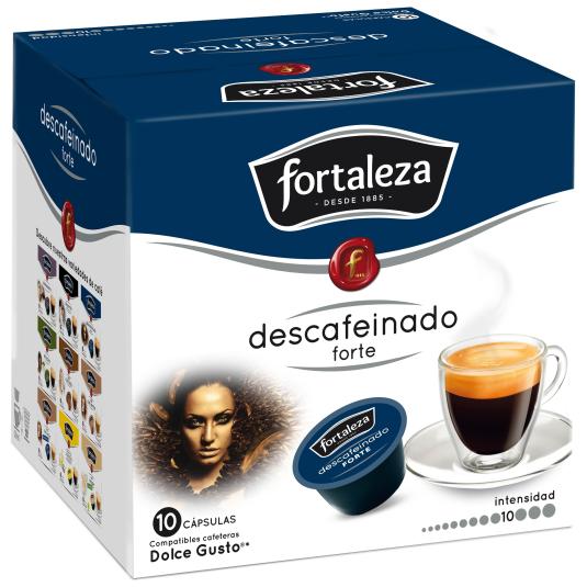 Café cápsulas Descafeinado Forte 10 uds