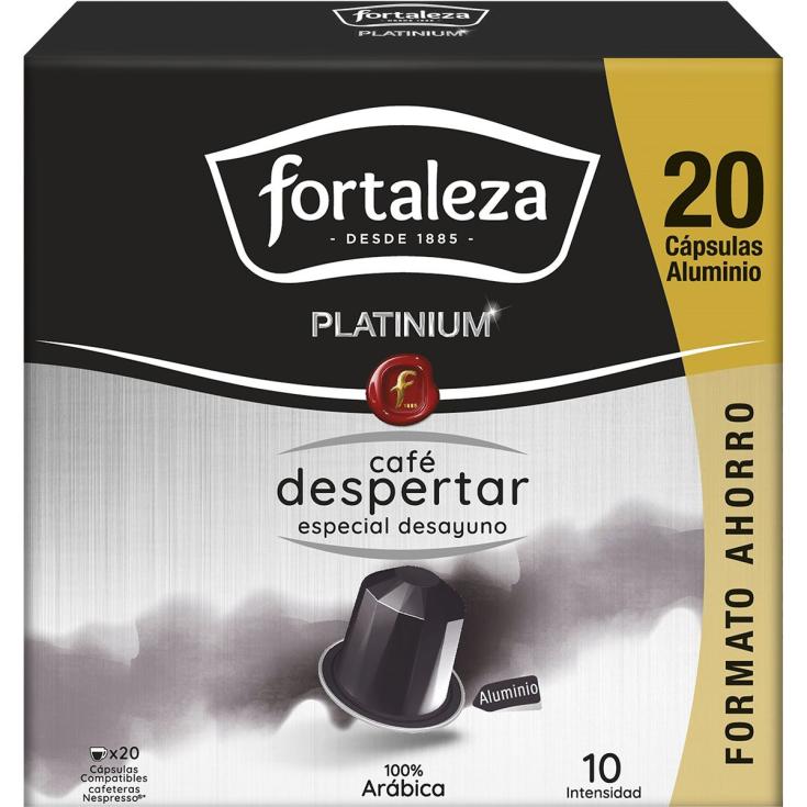 Café cápsulas despertar platinum - Fortaleza - 20 uds