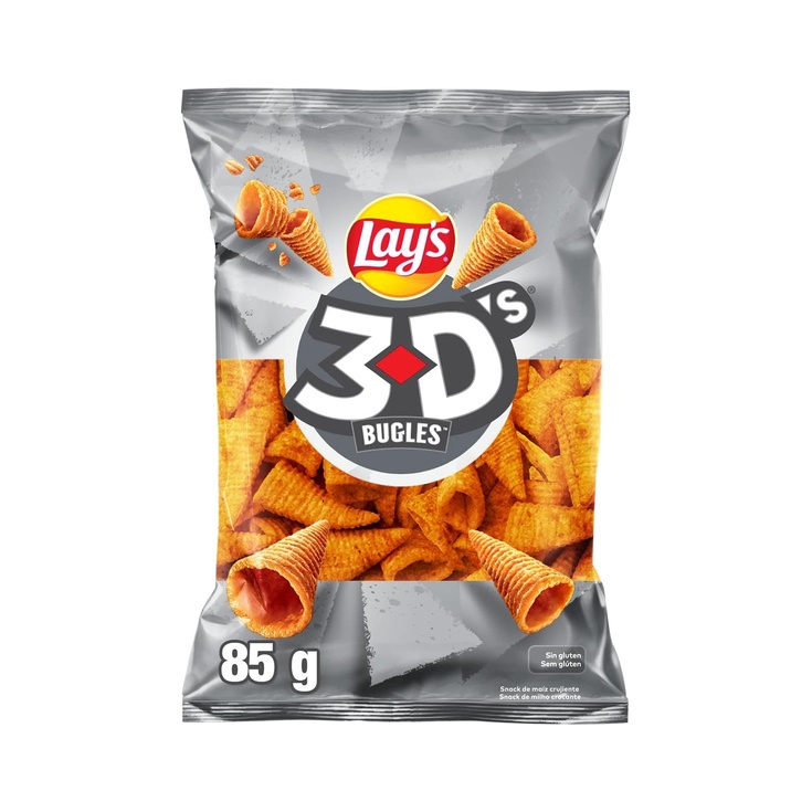 Lay's 3D's Bugles conos de maíz 85g