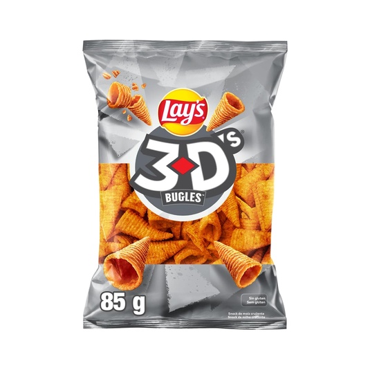 Lay's 3D's Bugles conos de maíz 85g
