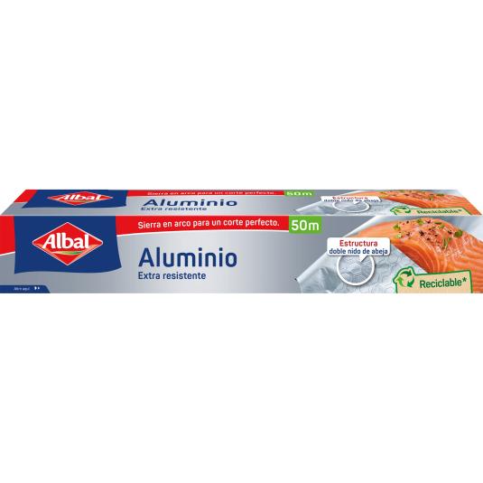 Papel de aluminio 50m - Albal - 1 ud
