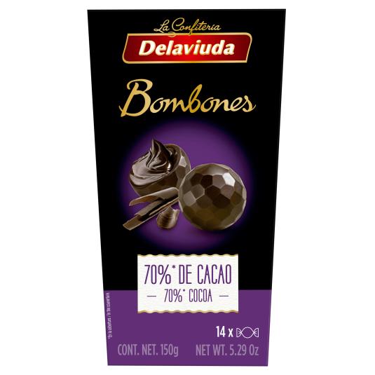 Bombones de chocolate 70% Delaviuda - 150g
