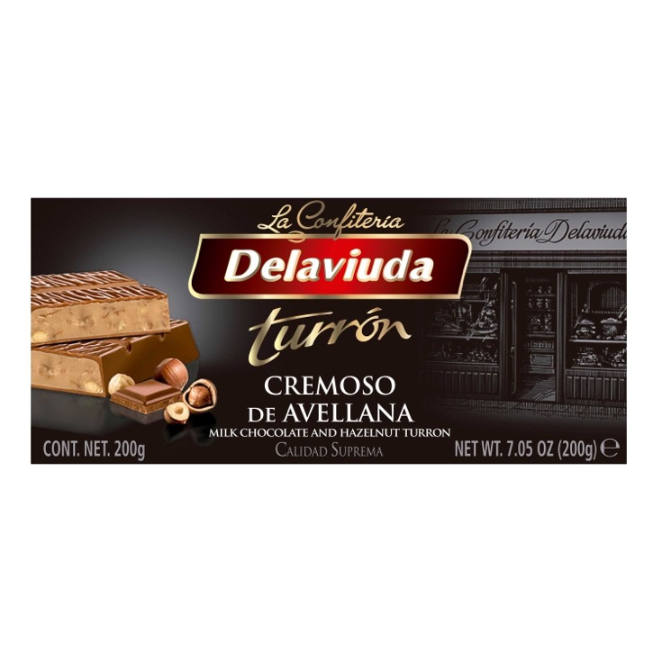 Turrón cremoso de avellanas Delaviuda - 200g