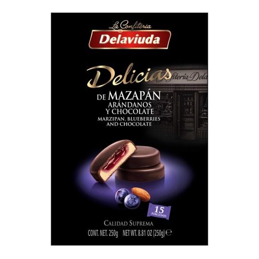 Delicias de Mazapán arándanos y chocolate Delaviuda - 250g